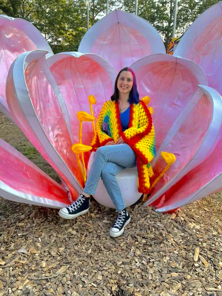 Rainbow pRiDe Scrap Yarn Cardigan