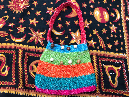 Reversible Beaded Crochet Purse