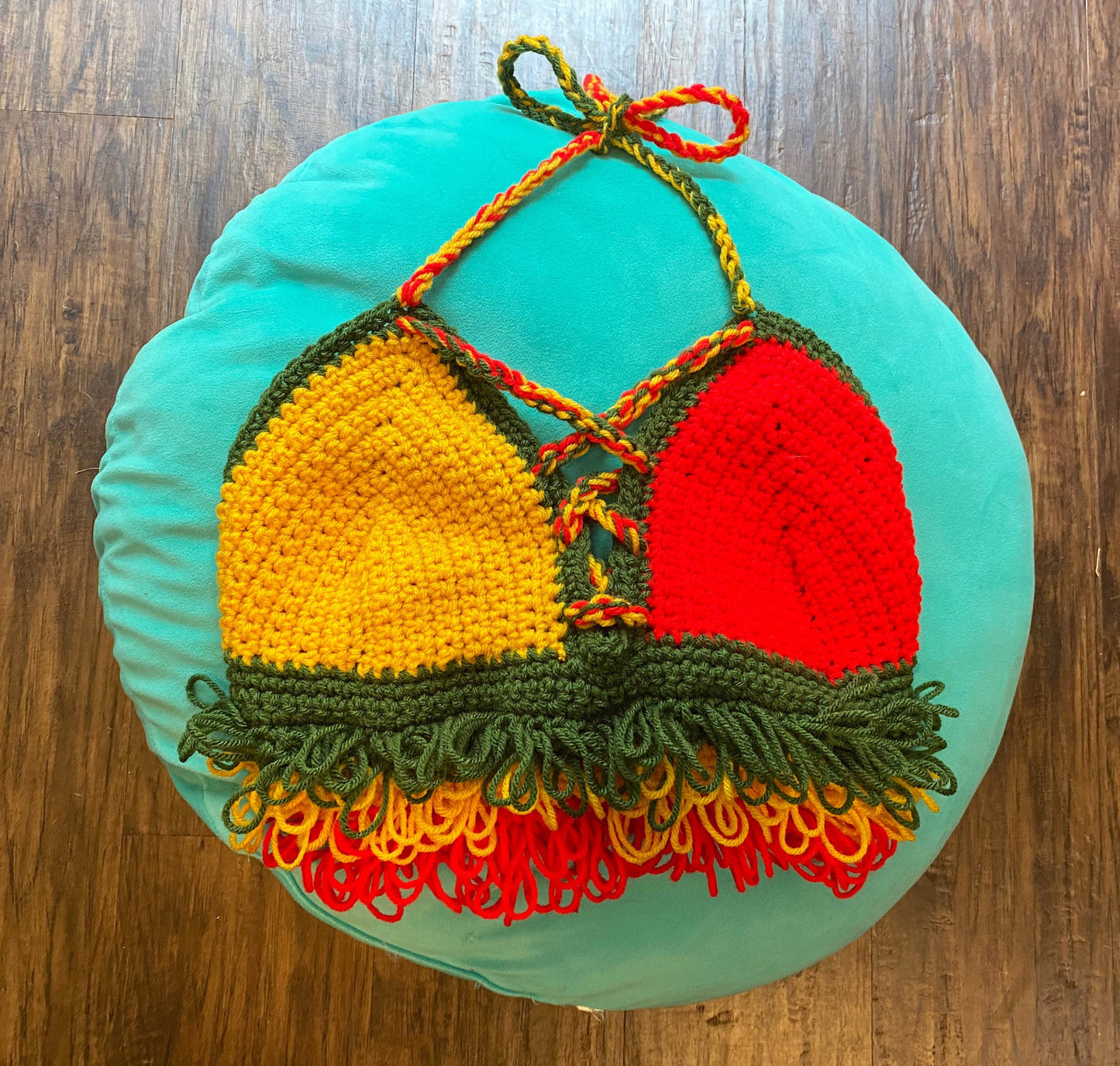 Rasta 4/20 Babe Crochet Top