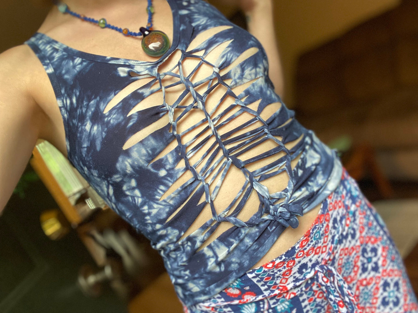 M/L Braided Tie Dye Cami