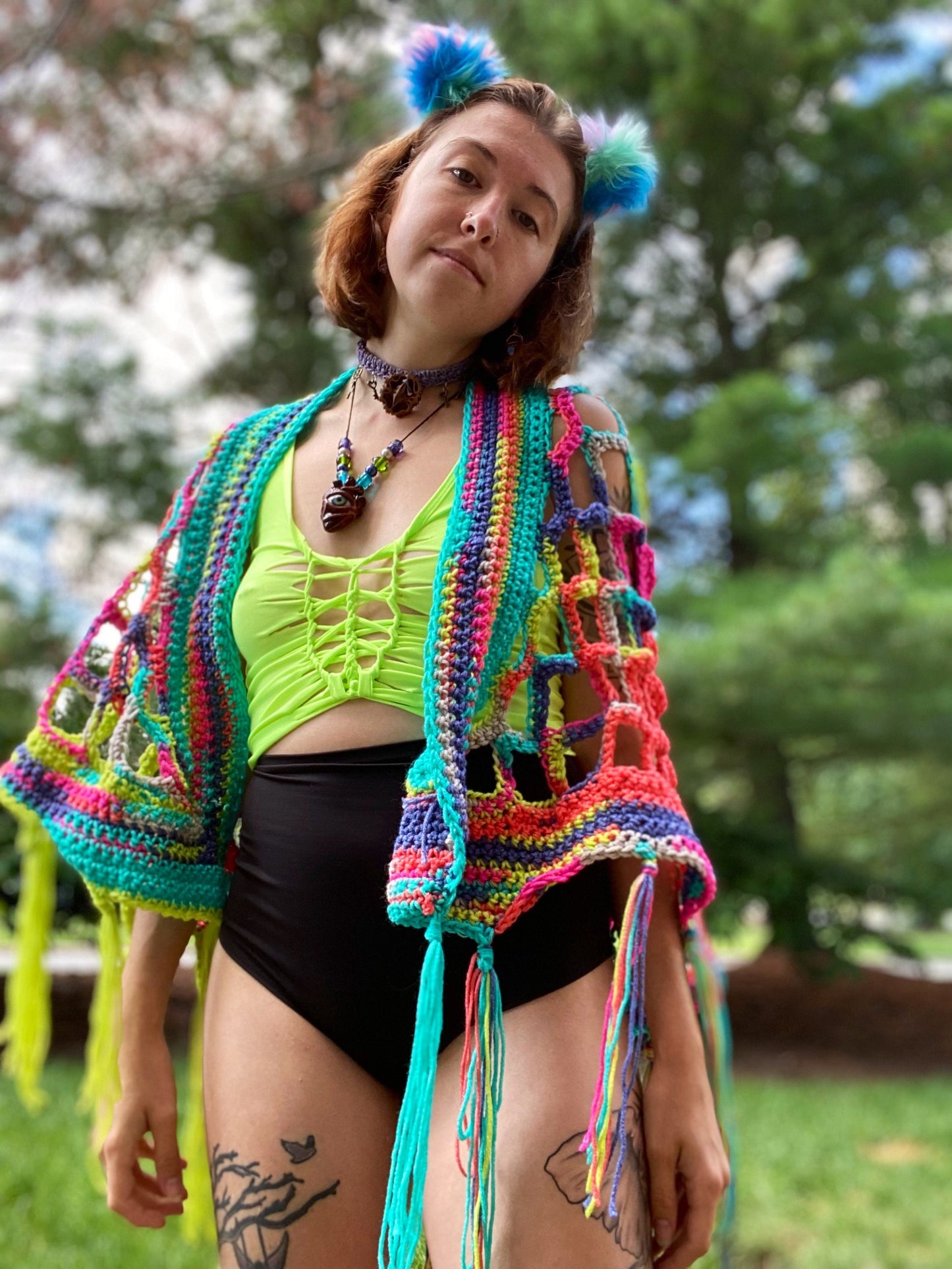 Candy Brain Crochet Shawl