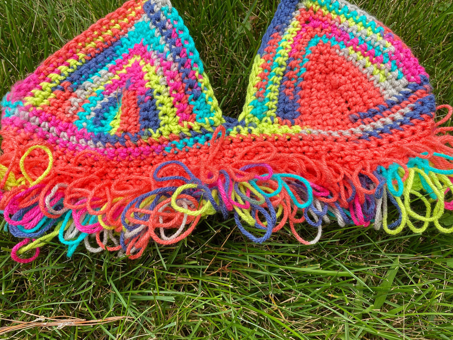 Custom Shaggy Crochet Crop Top