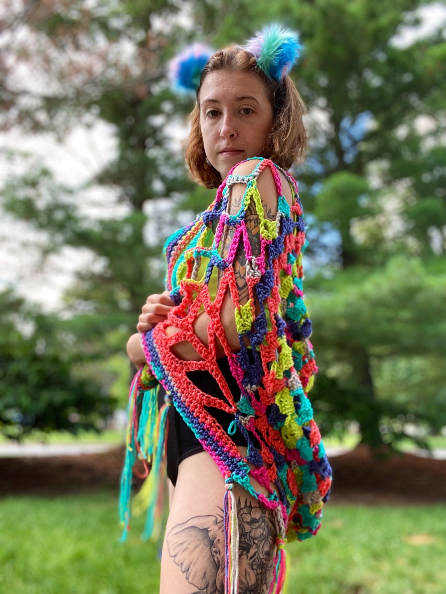 Candy Brain Crochet Shawl