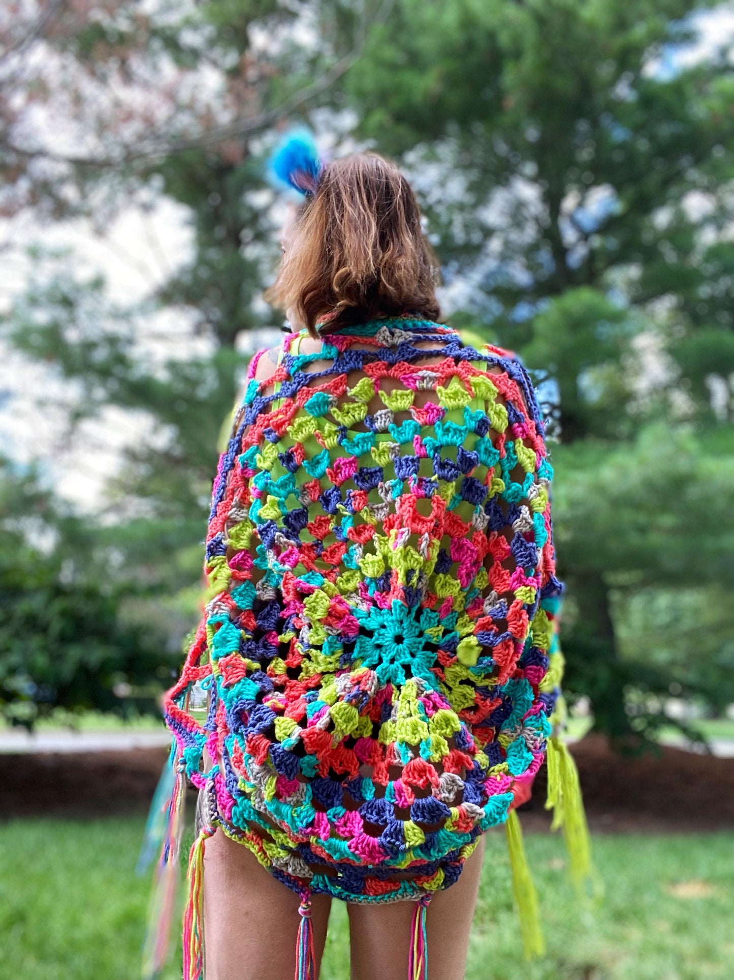 Candy Brain Crochet Shawl