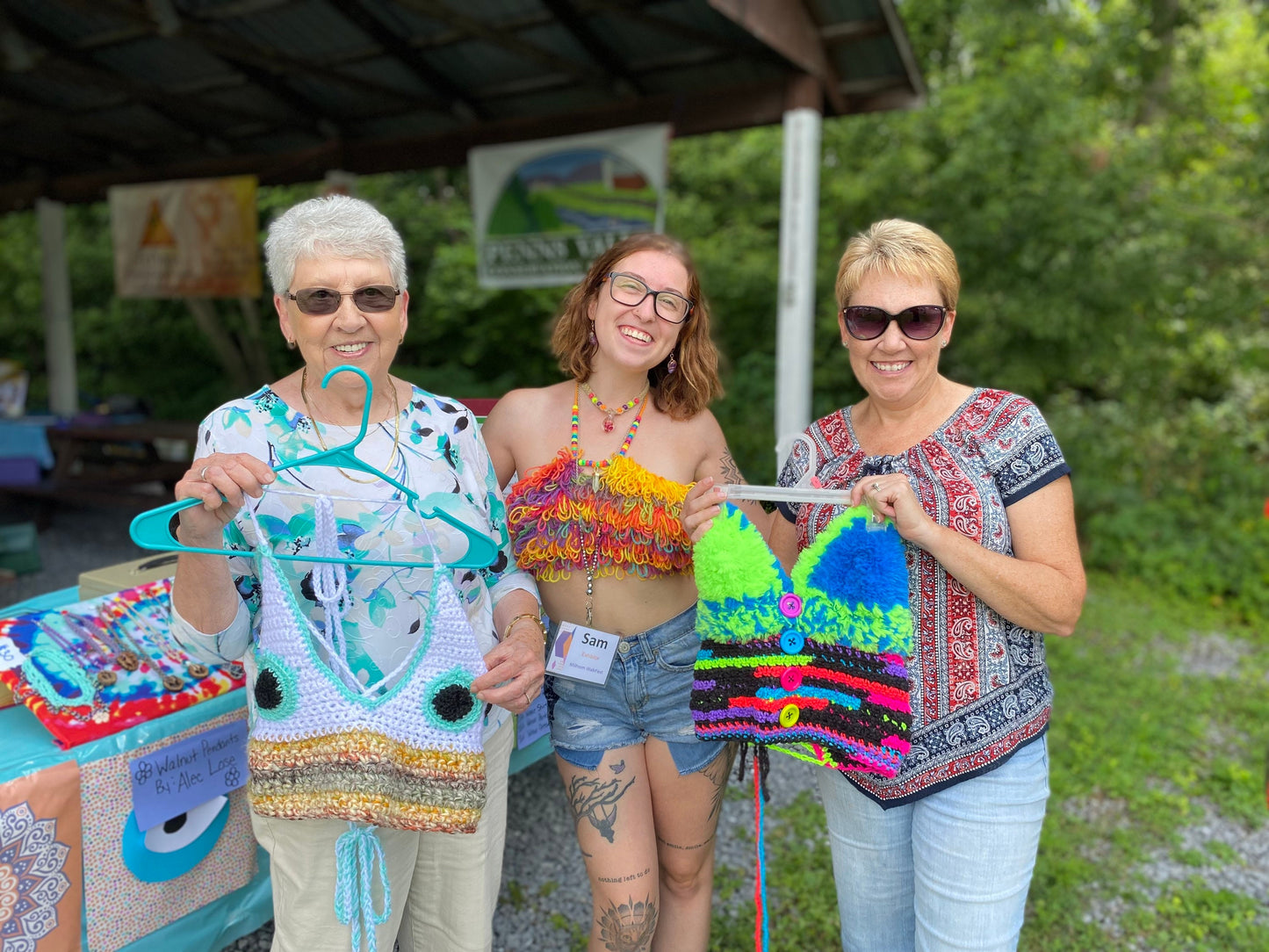 Shaggy Festival Crochet Crop Top