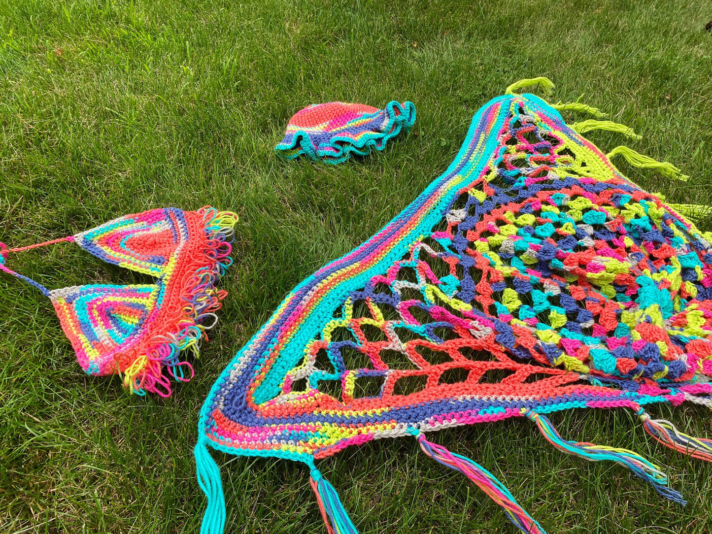 Rainbow Dreams FairyCore Crochet Outfit