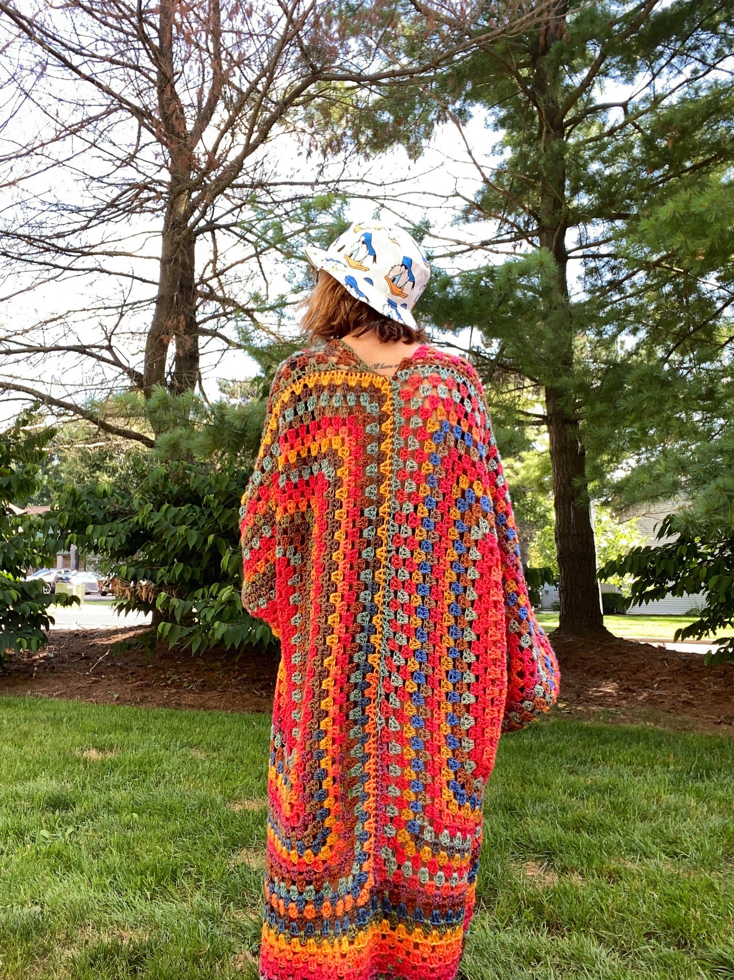 Rainbow Brain 2.0 Oversized Long Cardigan