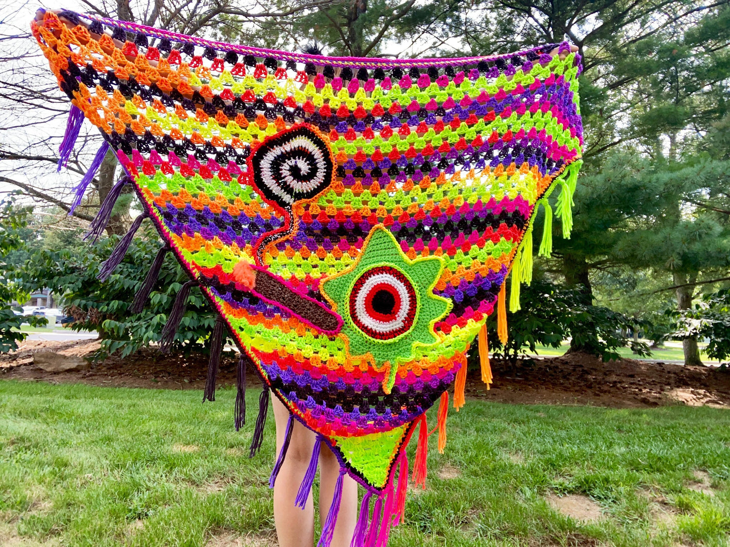 OOAK Blunt Lovers Crochet Cape