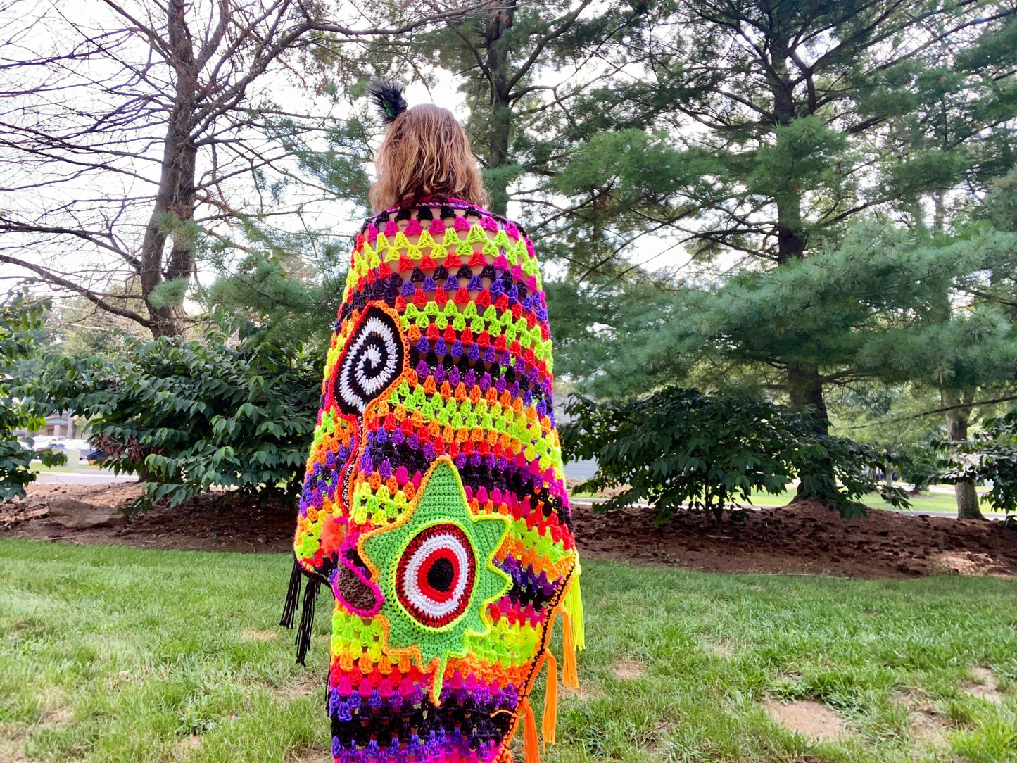 OOAK Blunt Lovers Crochet Cape