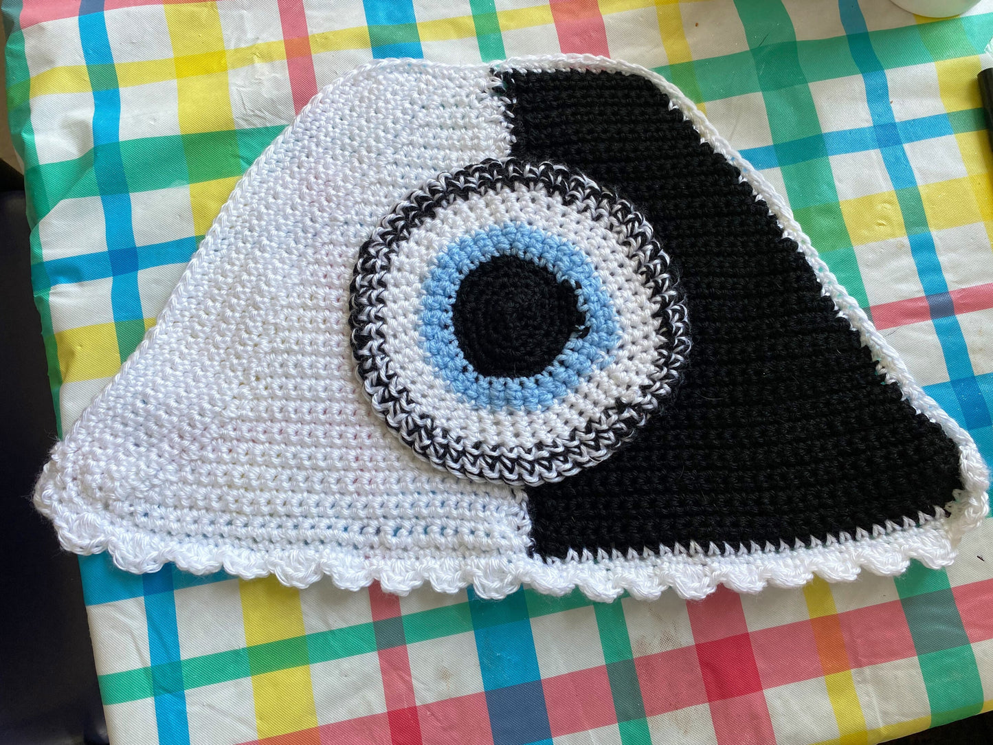 Yin and Yang Crochet Crop Top