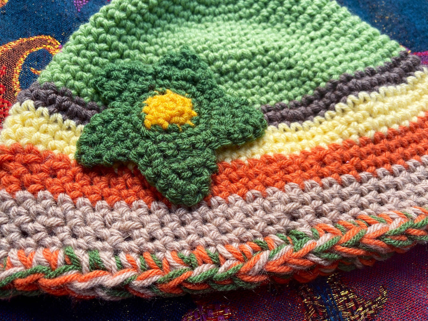 Autumn Vibes Flower Power Beanie