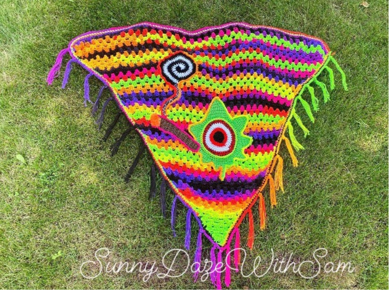 OOAK Blunt Lovers Crochet Cape