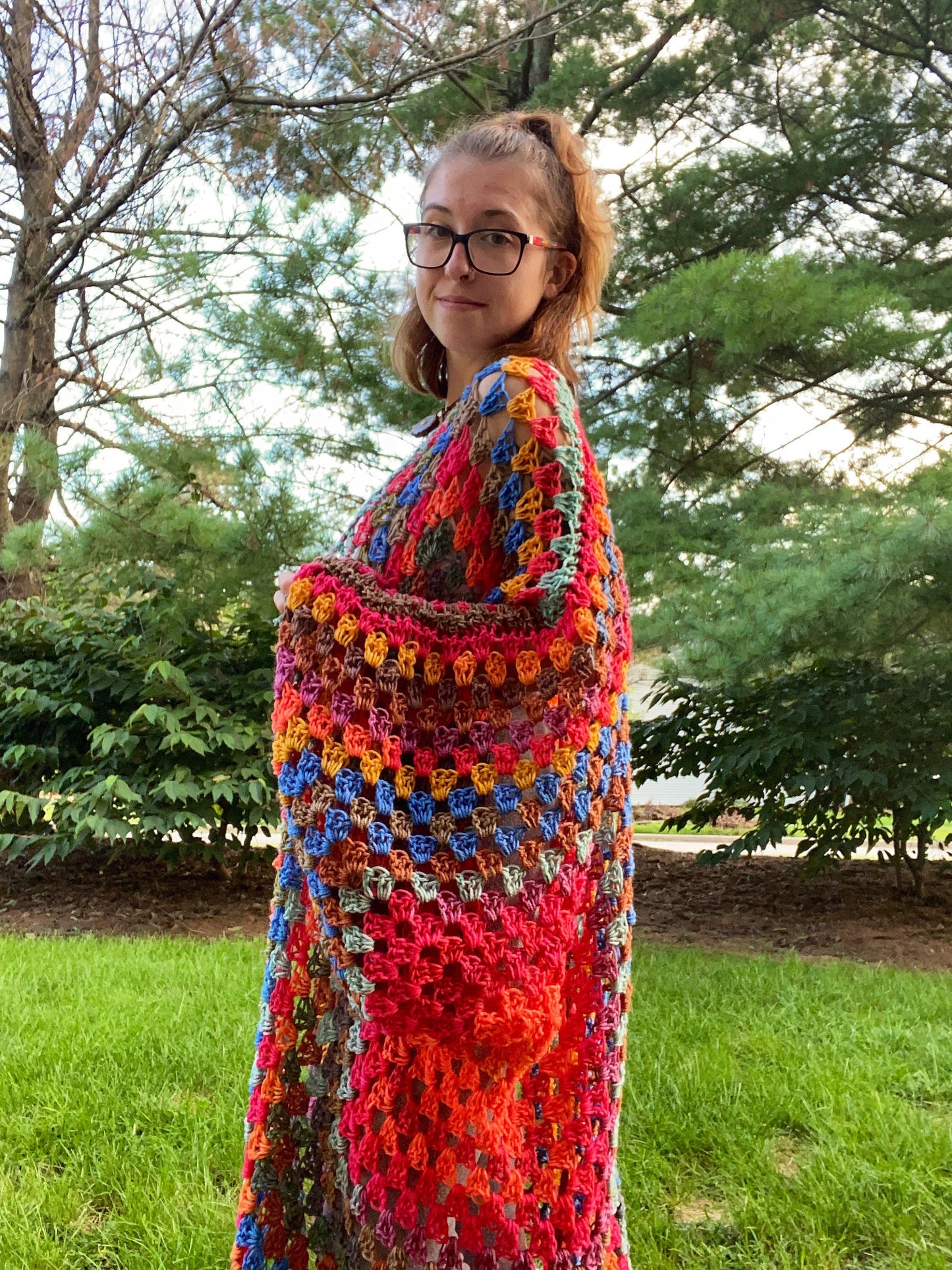 Rainbow Brain 2.0 Oversized Long Cardigan