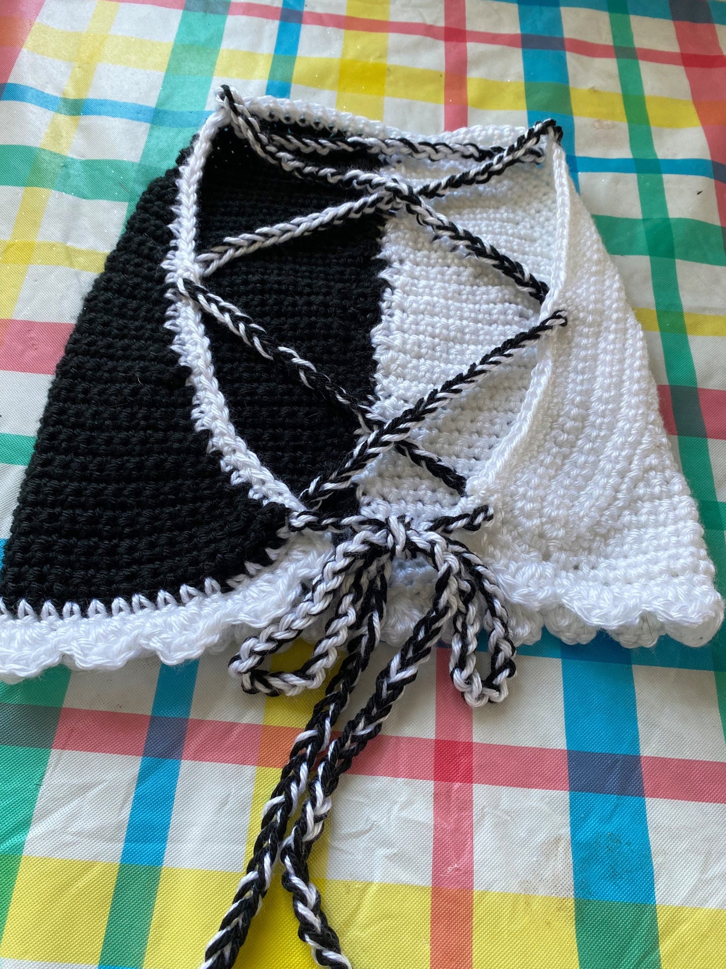 Yin and Yang Crochet Crop Top