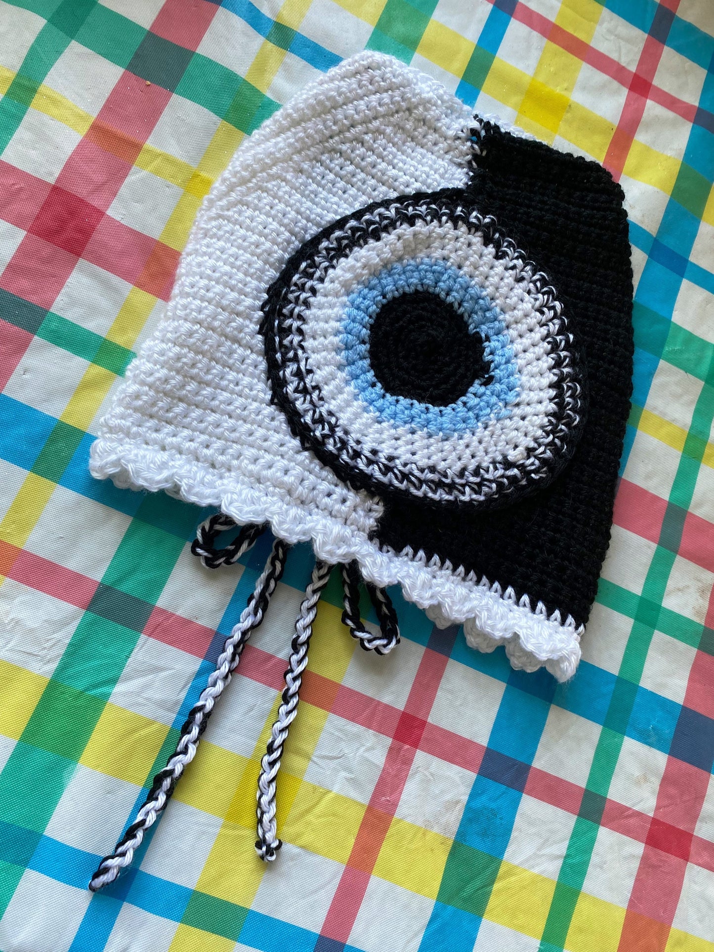 Yin and Yang Crochet Crop Top