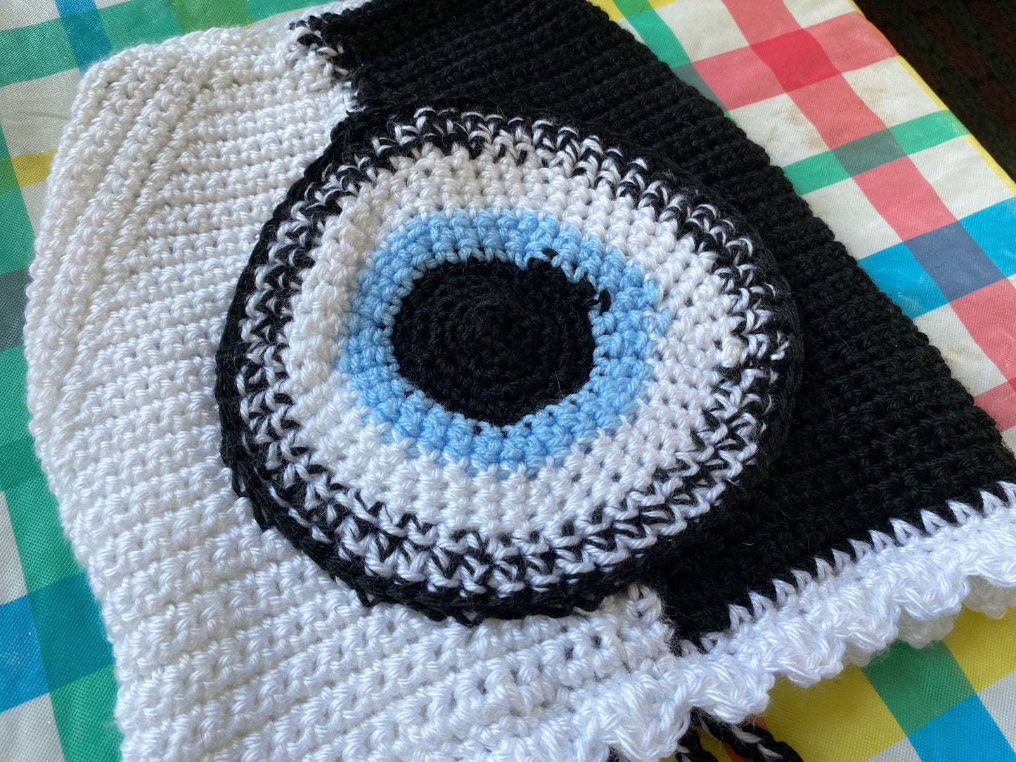 Yin and Yang Crochet Crop Top