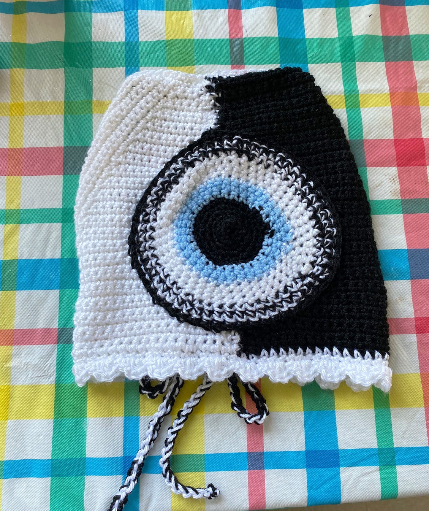 Yin and Yang Crochet Crop Top