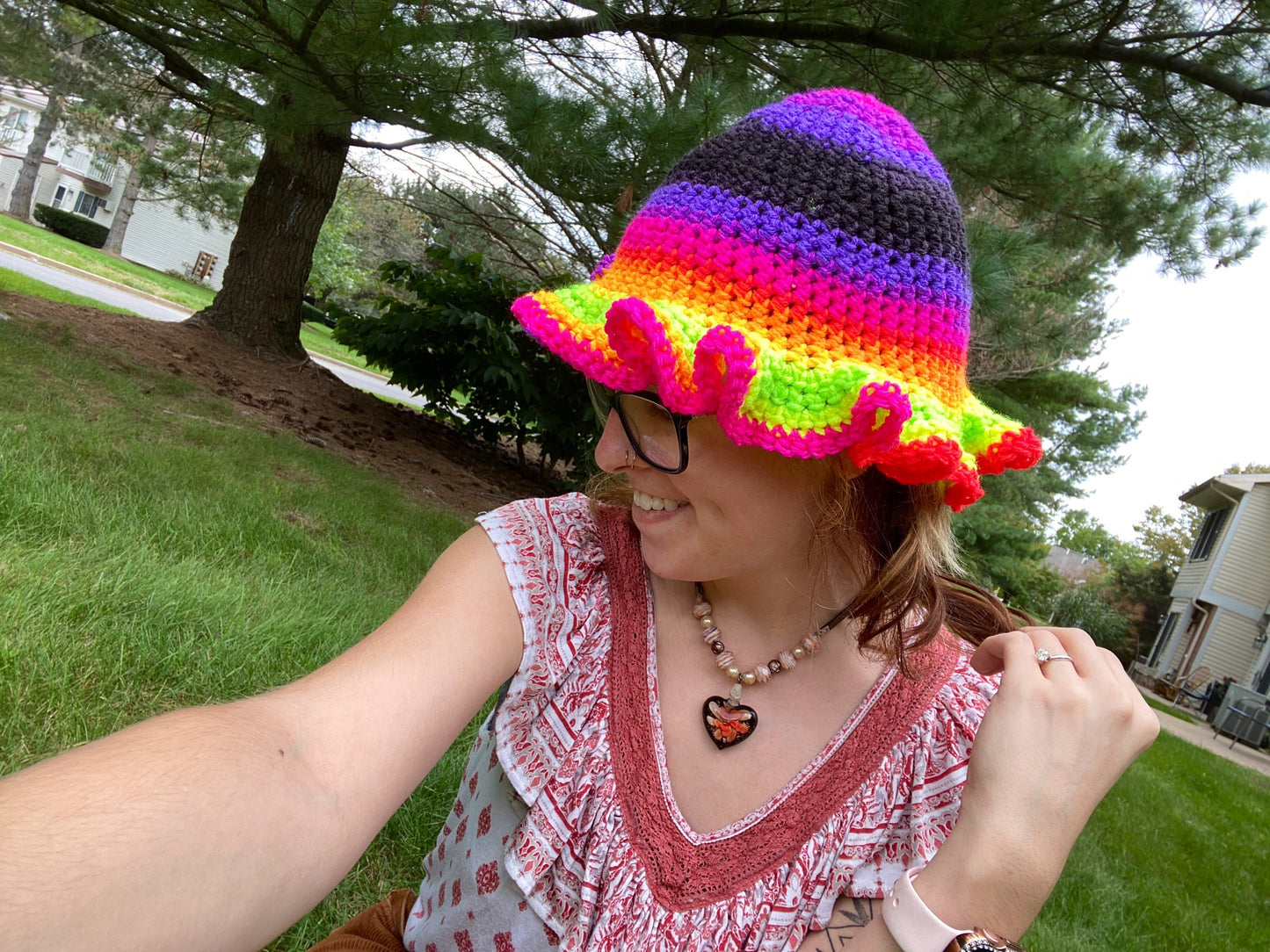 Ruffled Floppy Sunhat