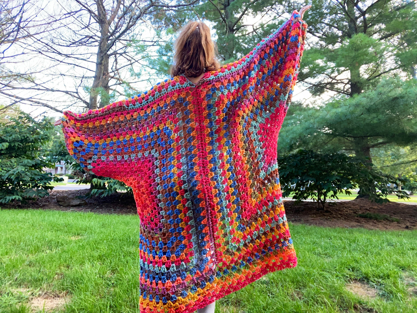 Rainbow Brain 2.0 Oversized Long Cardigan