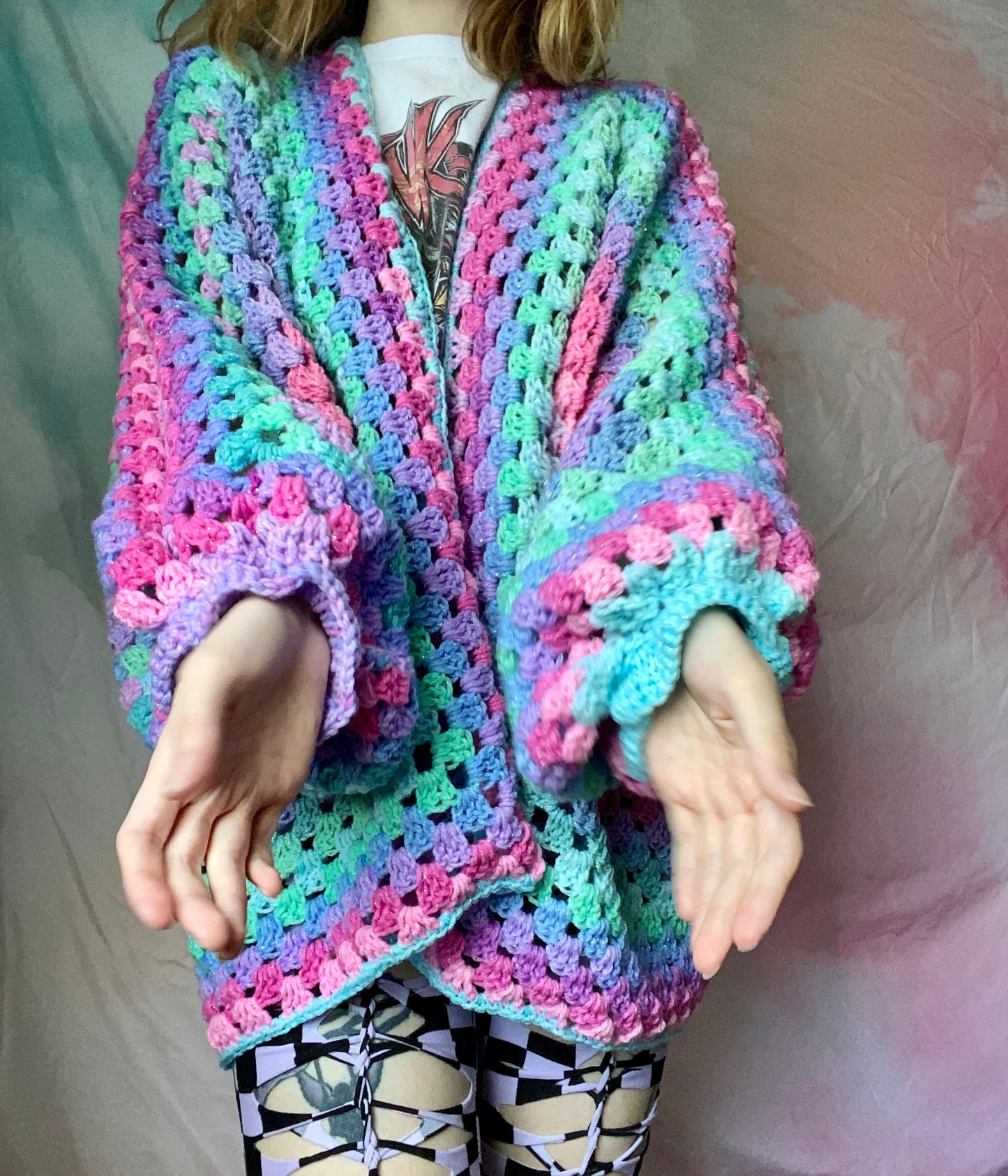 Mermaid Hexagon Cardigan