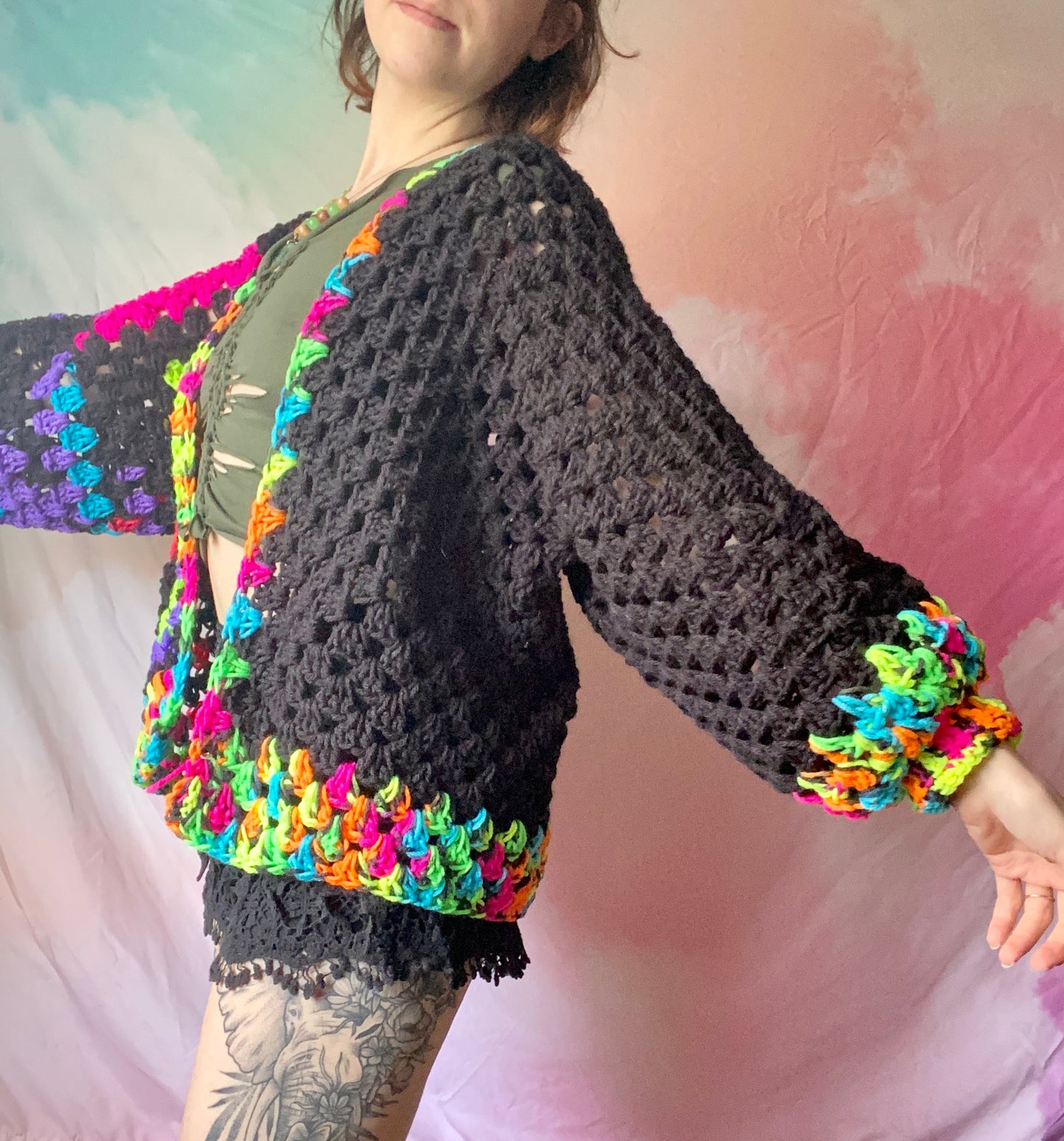 “Fitted” Fractals Cardigan