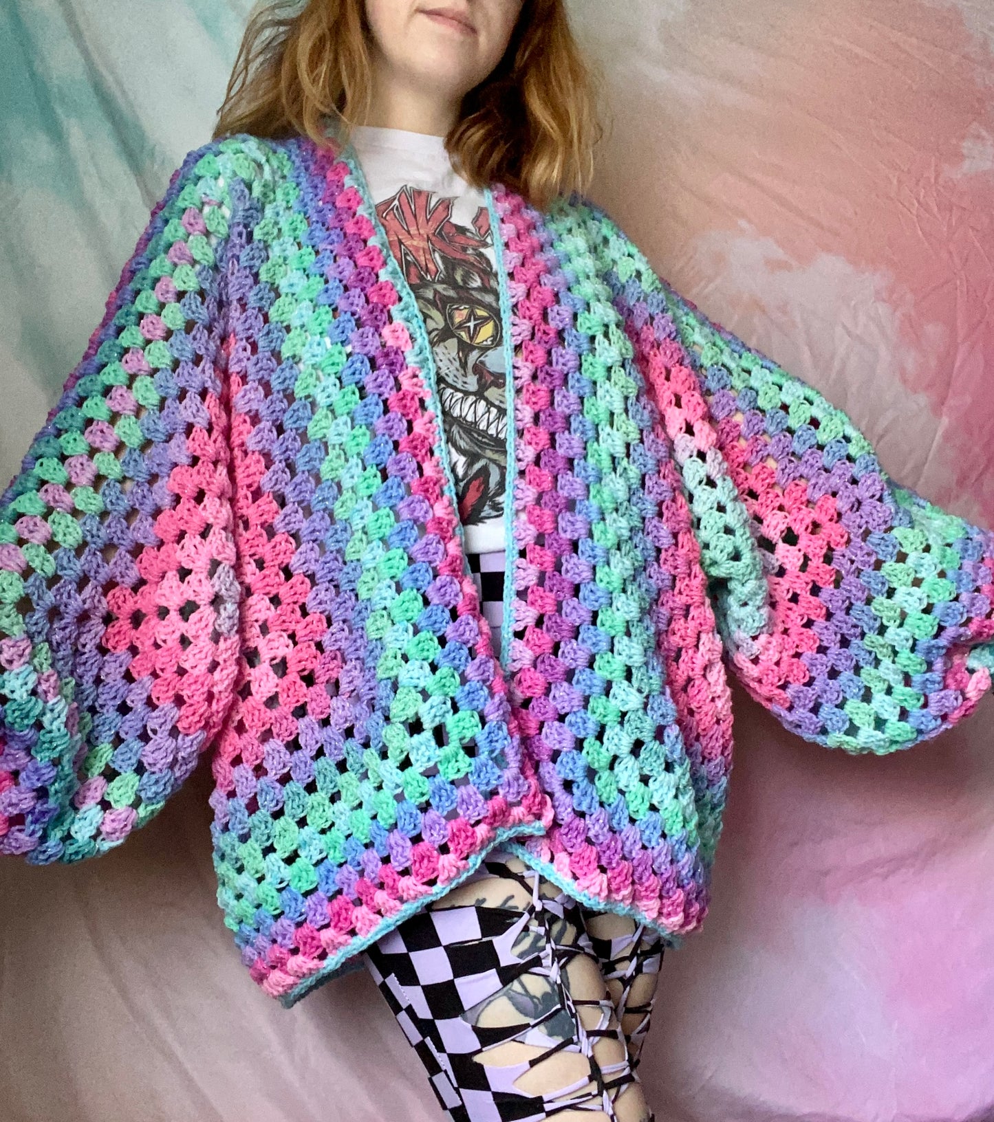 Mermaid Hexagon Cardigan