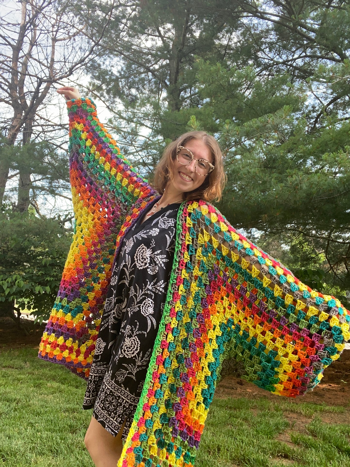 Jolly Rancher Rainbow Cardigan