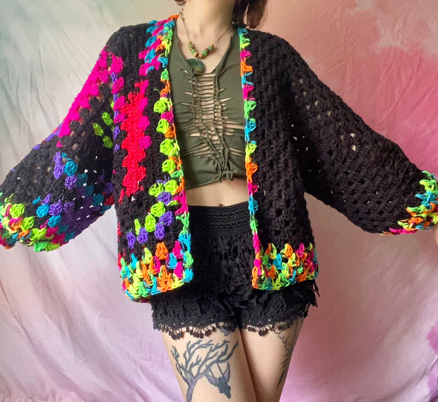 “Fitted” Fractals Cardigan