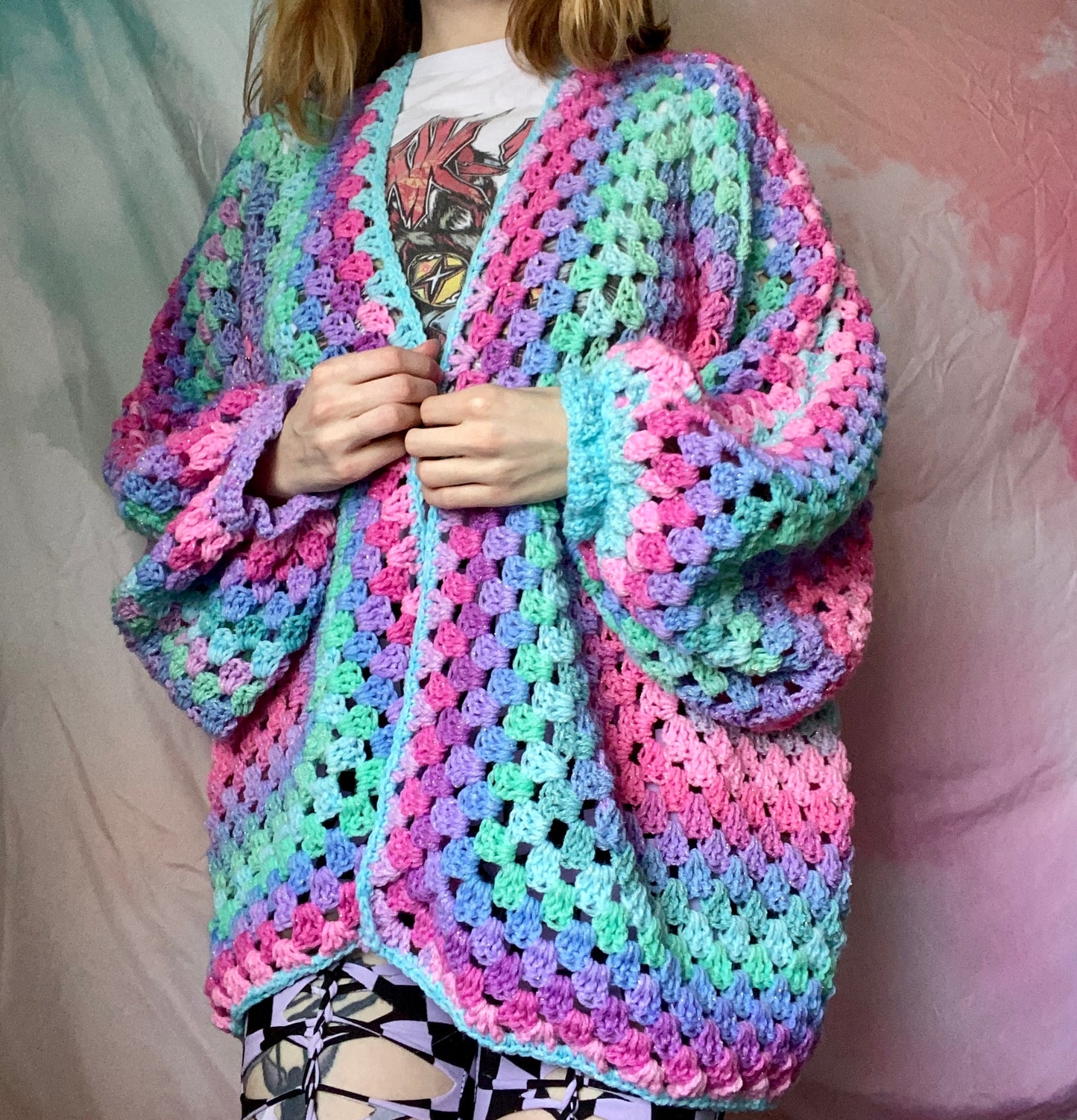 Mermaid Hexagon Cardigan