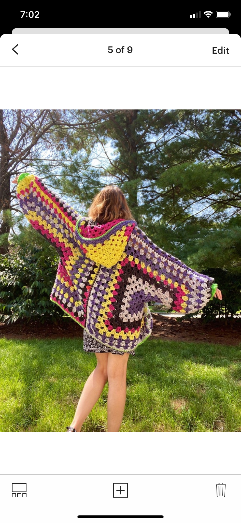 Checkered Campfire Cardi