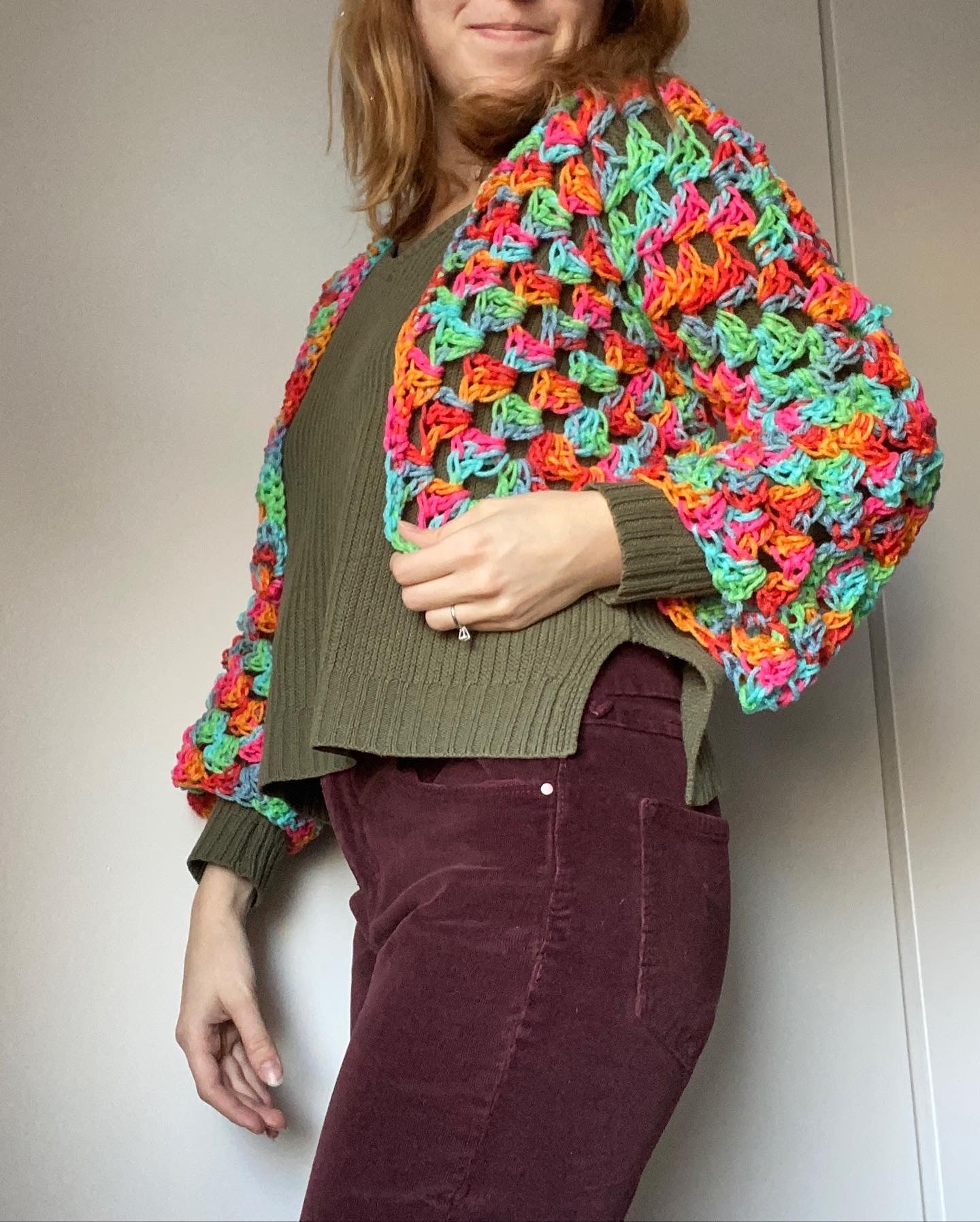 Birthday Cake Cropped Cardi