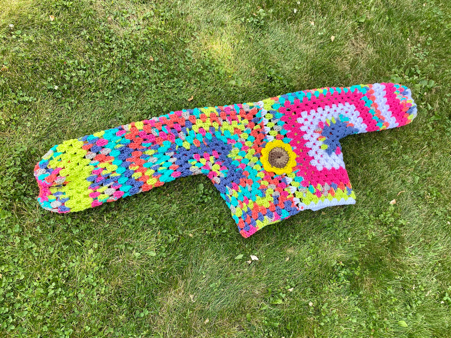 Fiesta Crochet Sunflower Cardigan