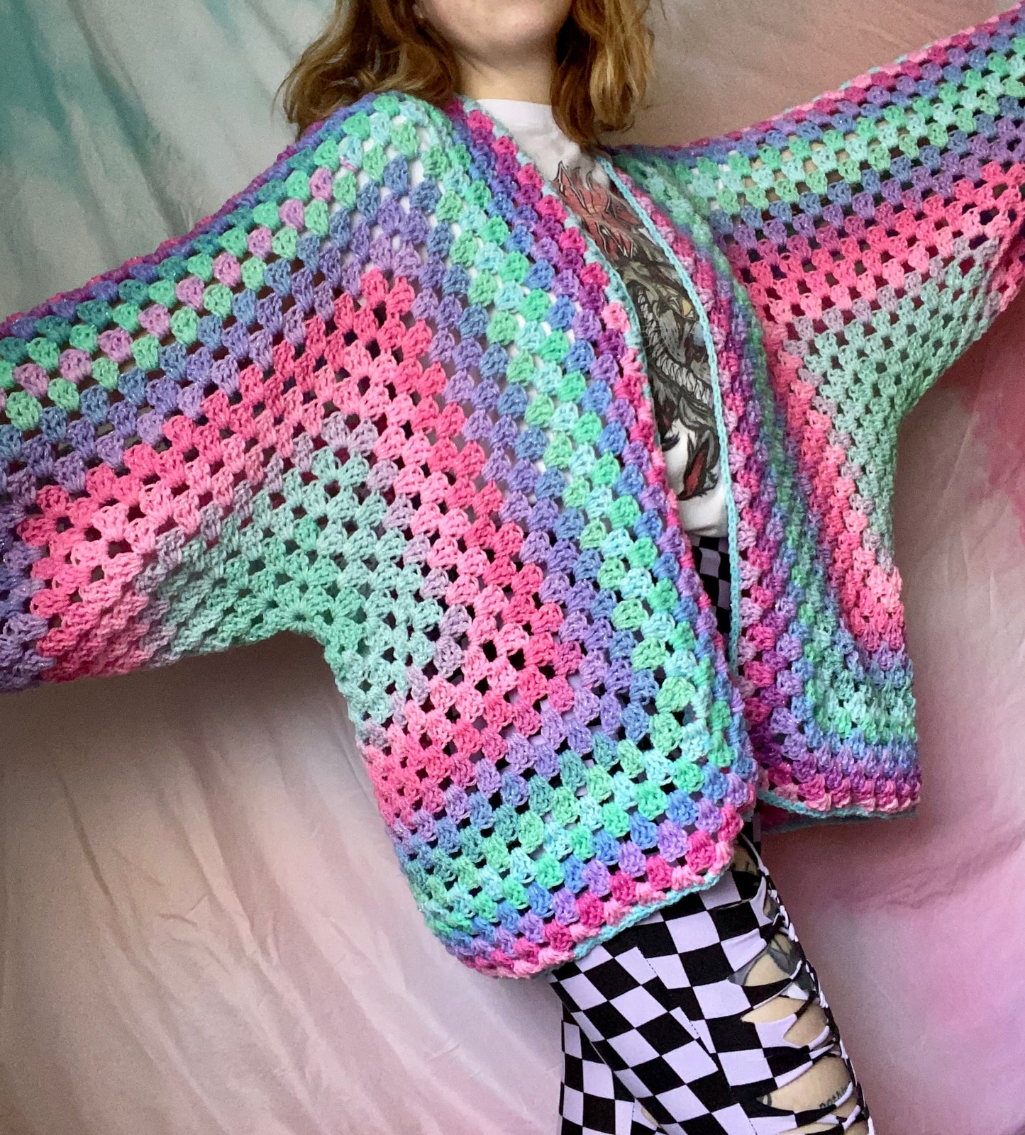 Mermaid Hexagon Cardigan