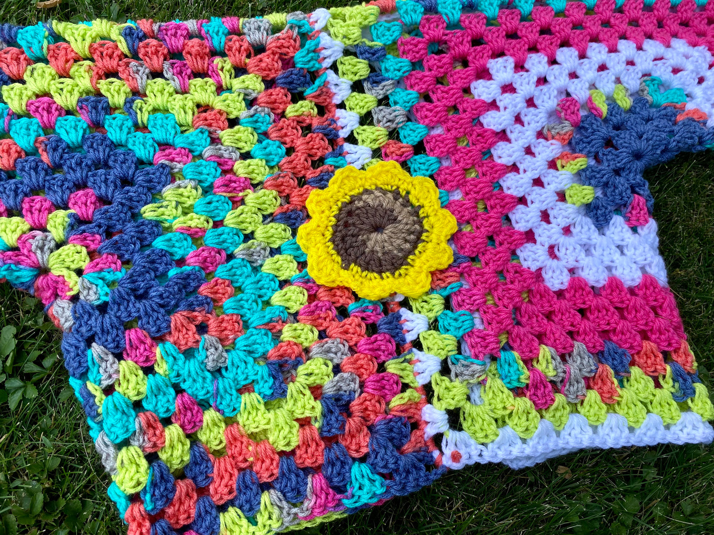 Fiesta Crochet Sunflower Cardigan