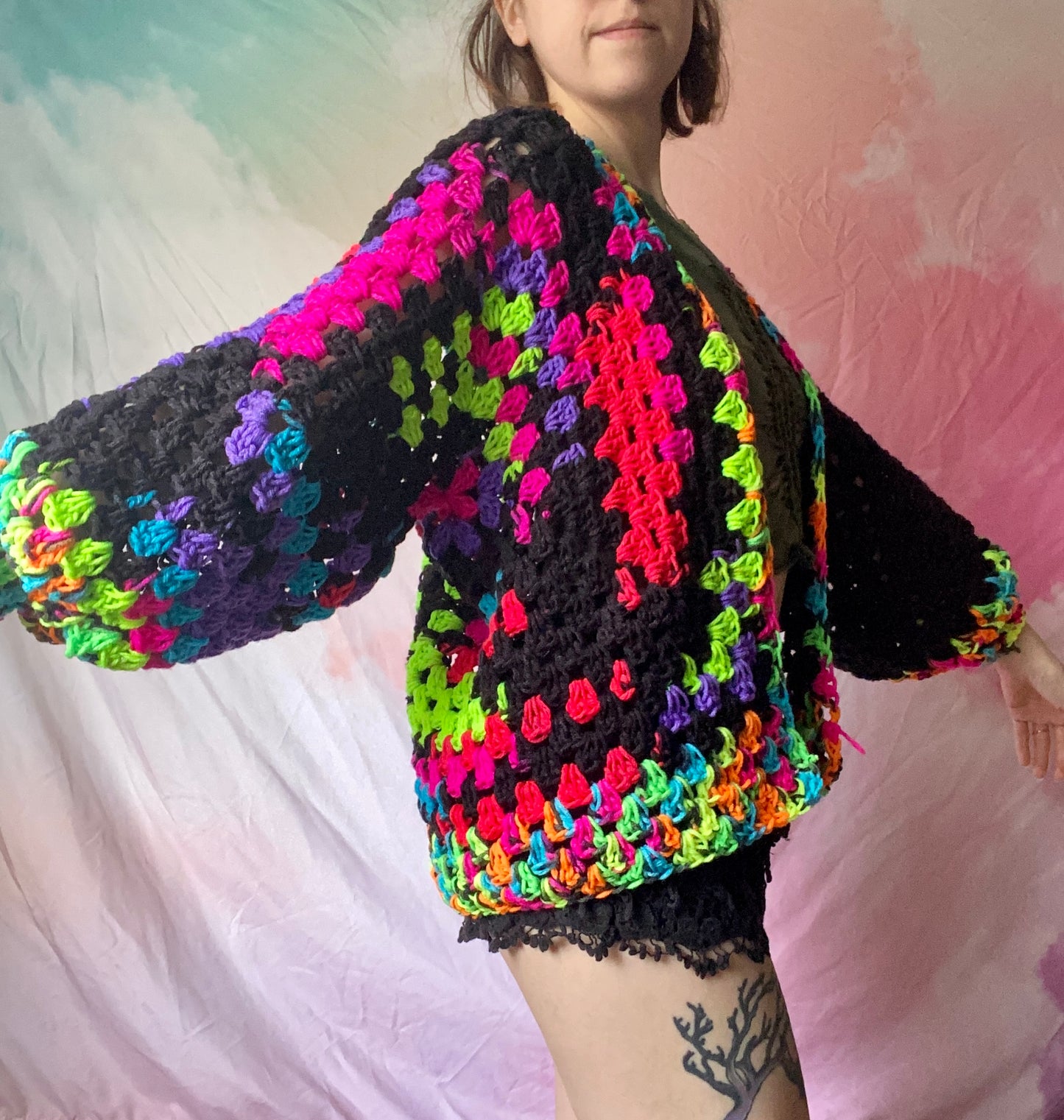 “Fitted” Fractals Cardigan