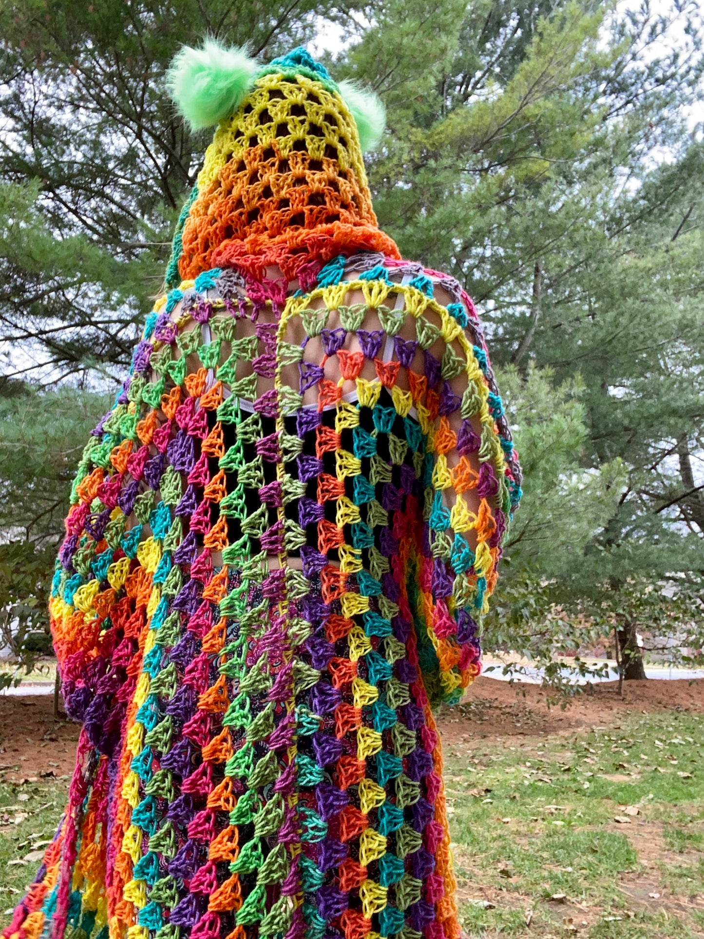 Retro Rainbow Aikido Cardi