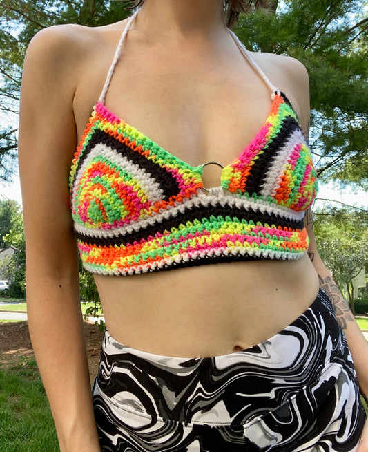 Day Glow O Ring Bralette XS-M