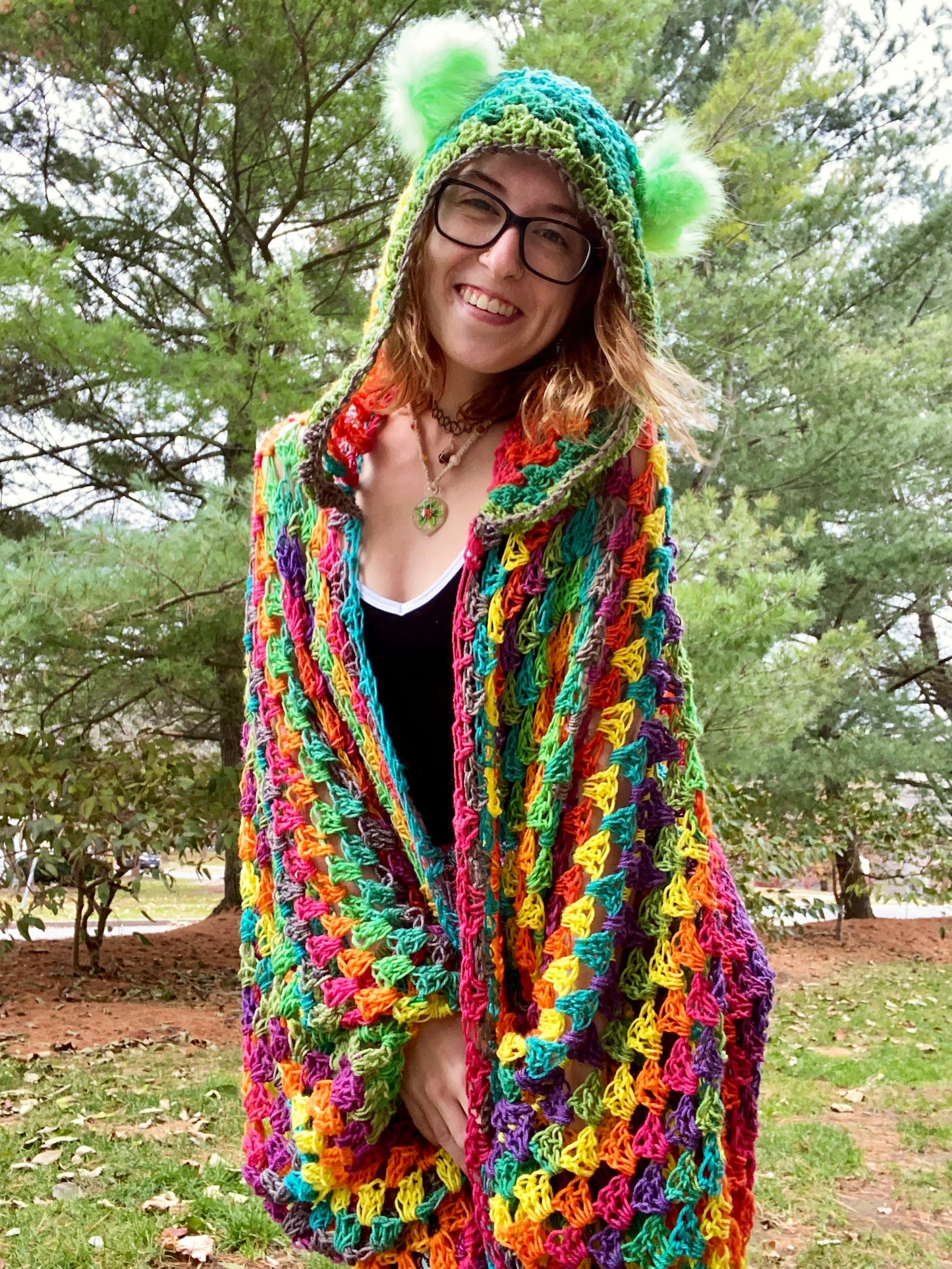 Retro Rainbow Aikido Cardi