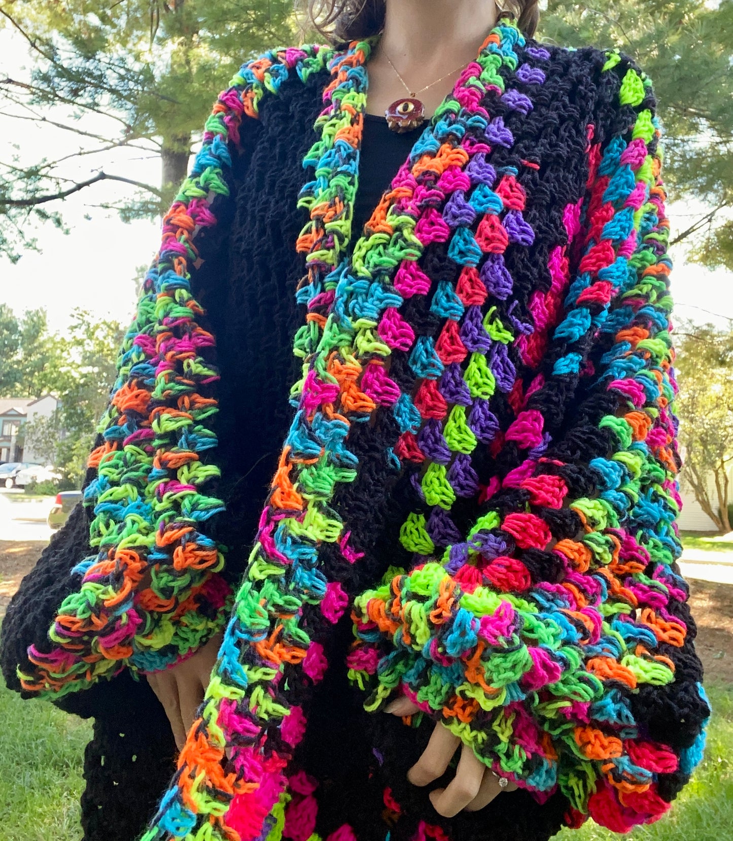 “Oversized” Fractals Cardigan