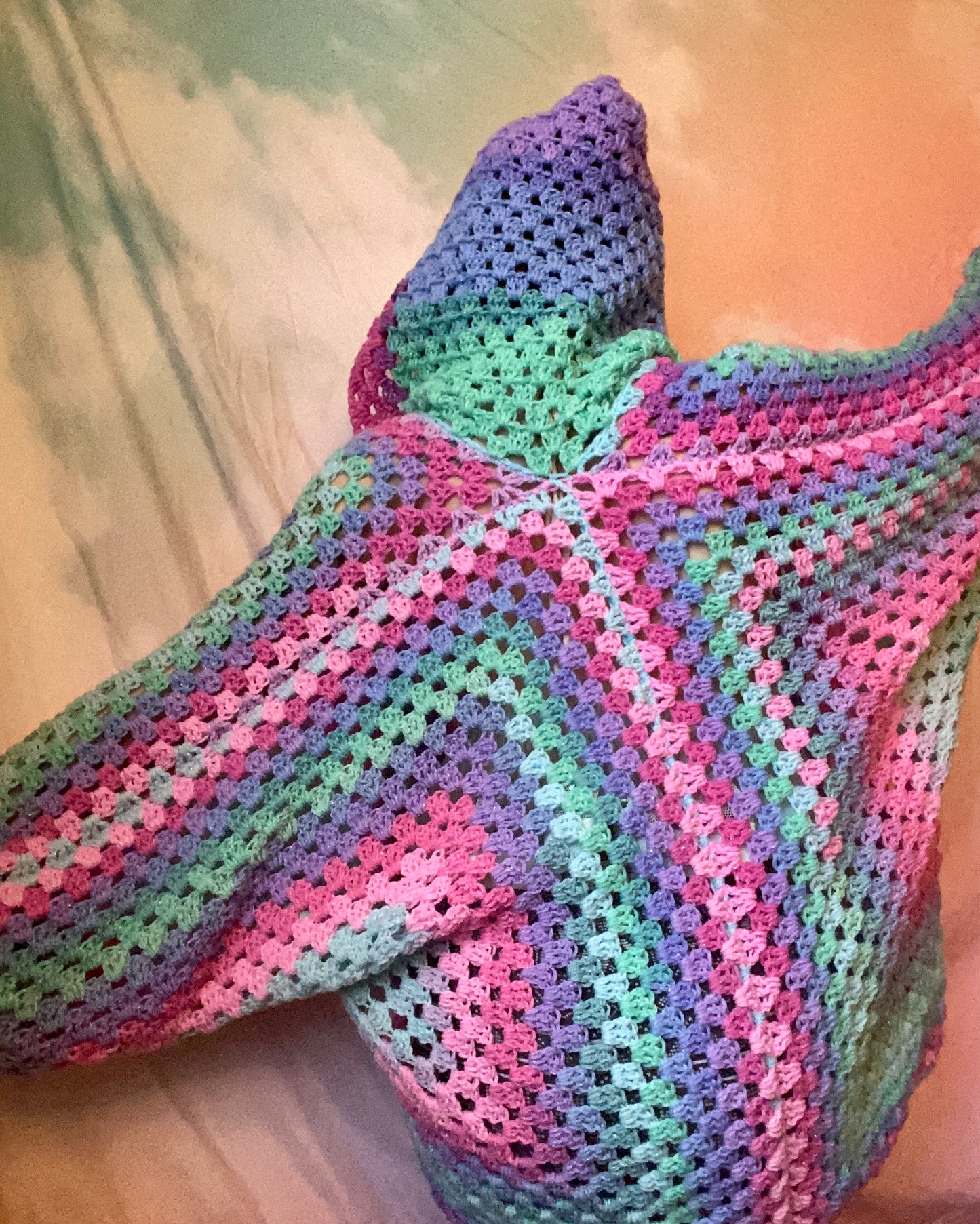 Hooded Mermaid Vibes Hexagon Cardigan