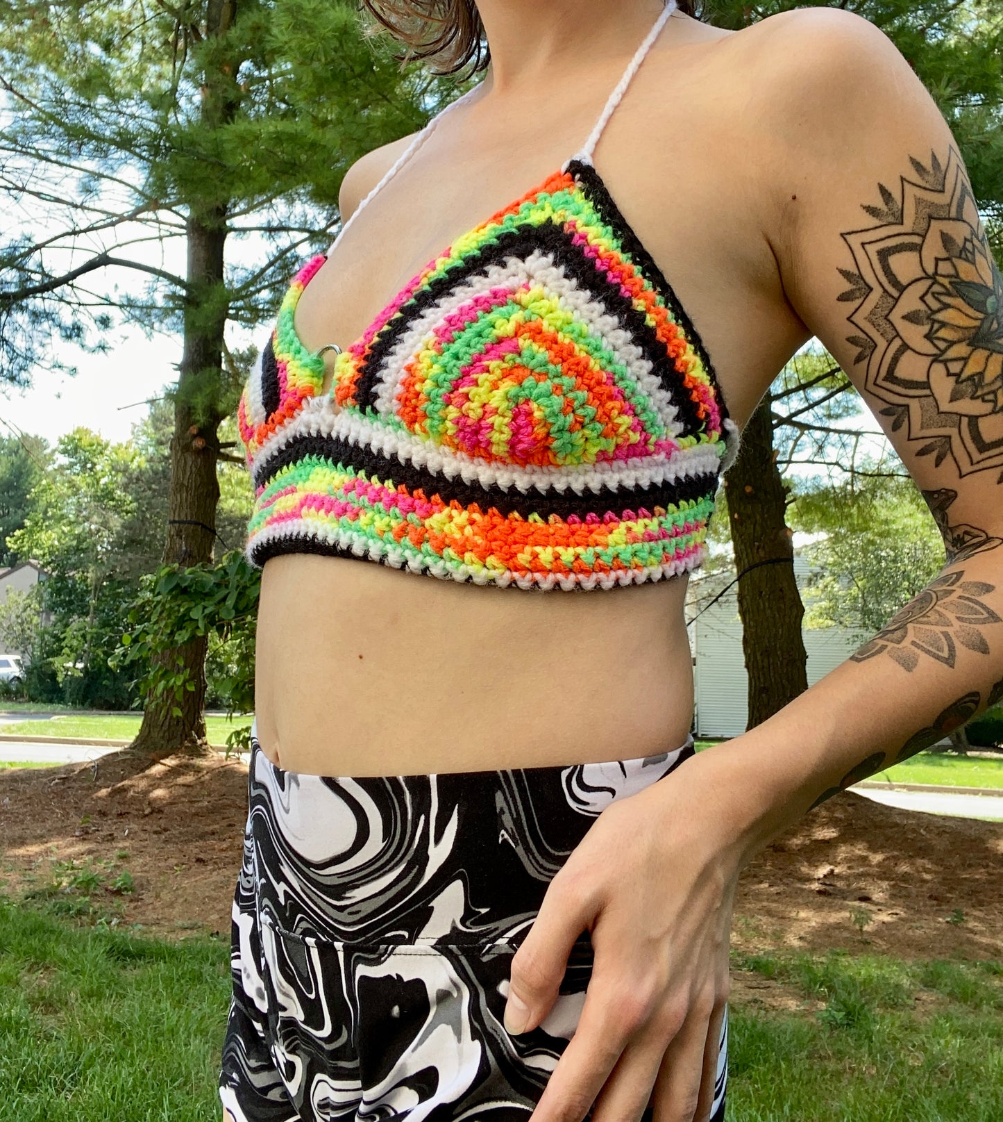 Day Glow O Ring Bralette XS-M