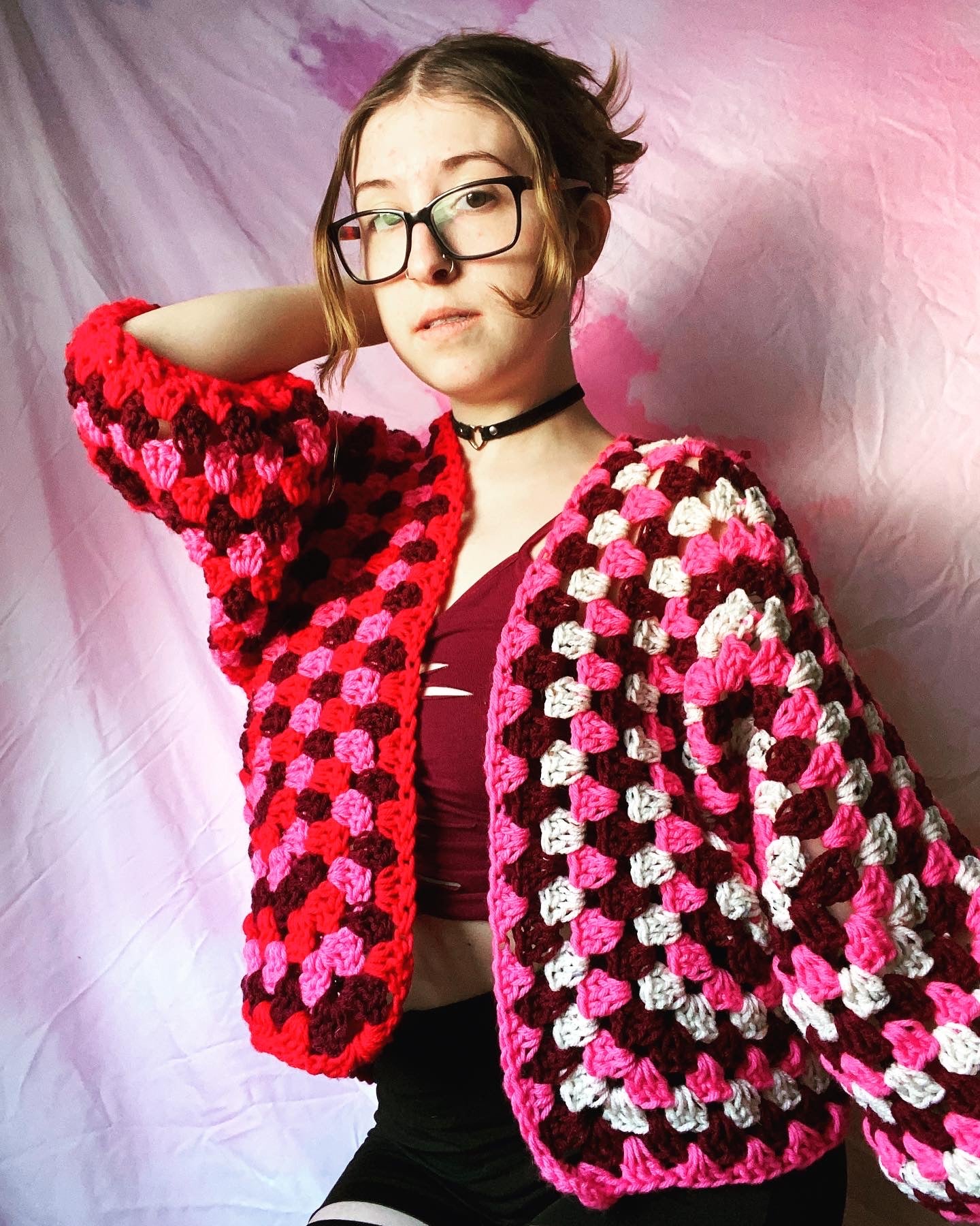 Lovers Day Hexagon Cardigan