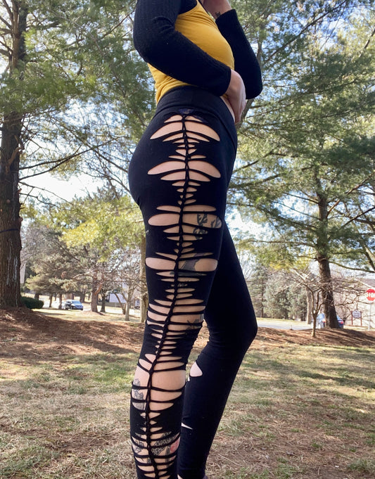 Slit Weave Leggings