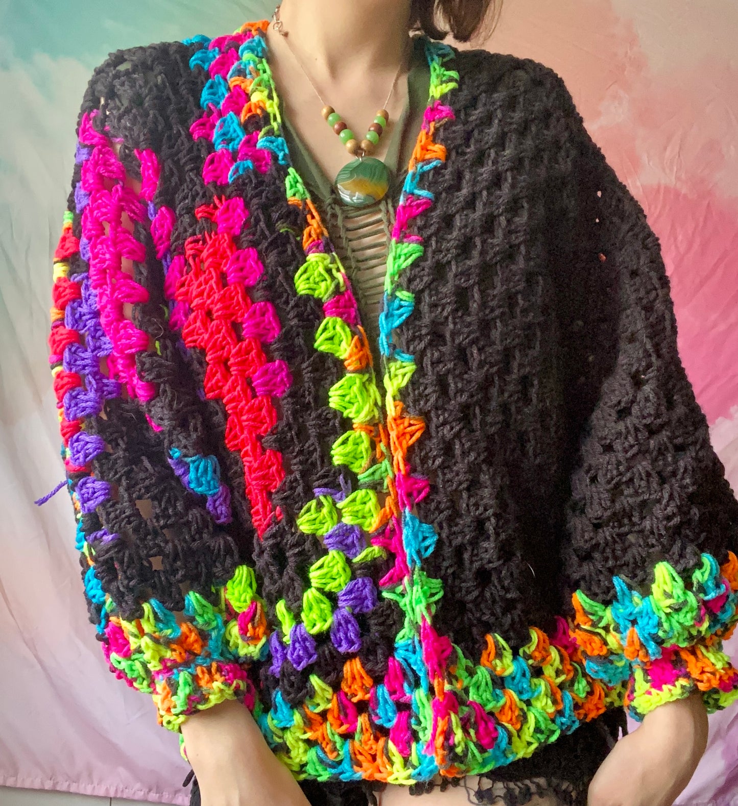 “Fitted” Fractals Cardigan