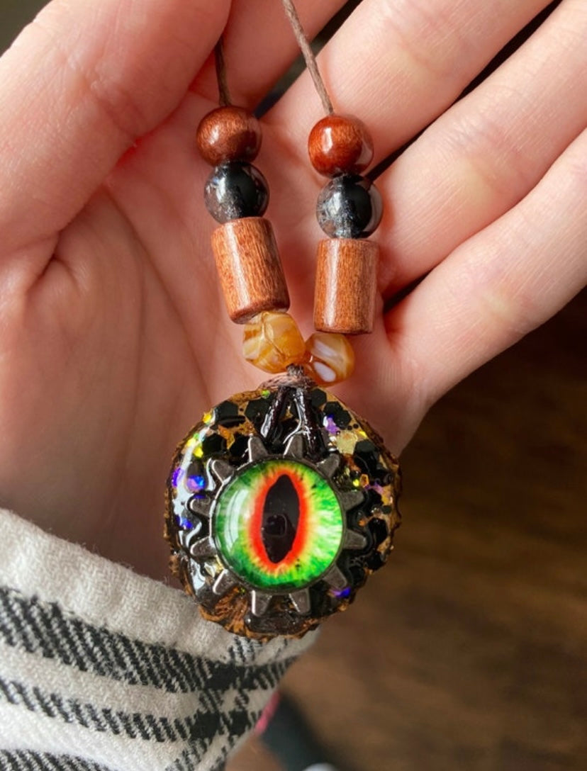 Third Eye Real Walnut Pendant