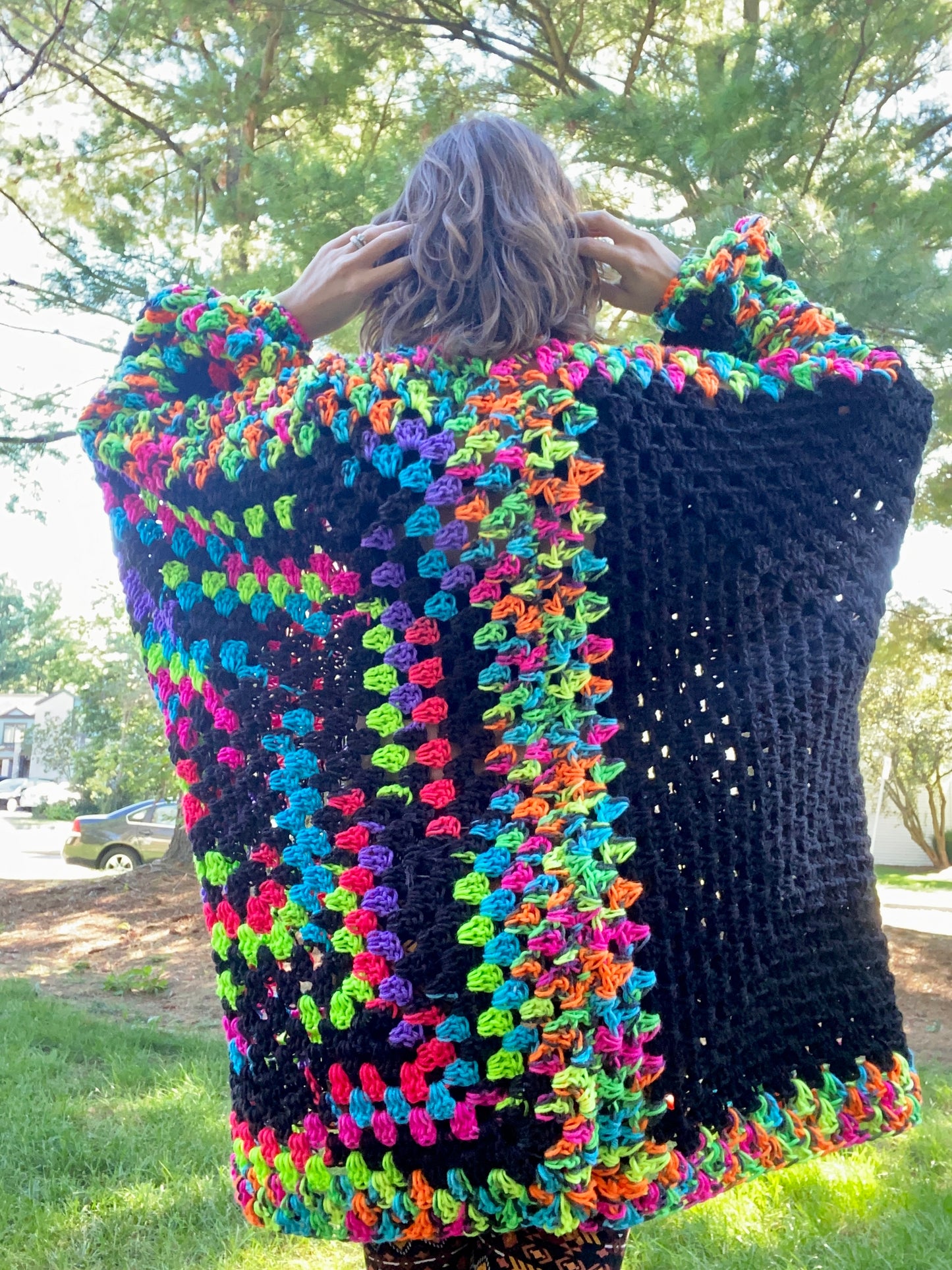 “Oversized” Fractals Cardigan