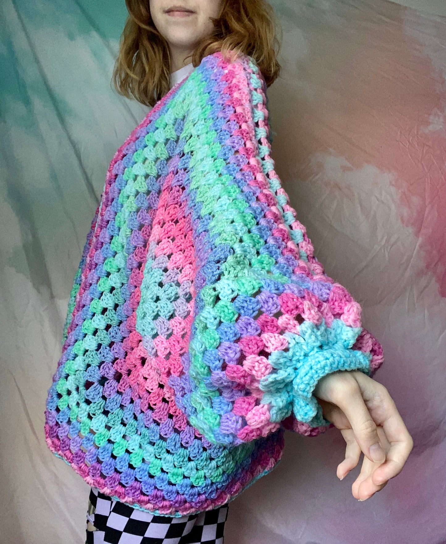 Mermaid Hexagon Cardigan