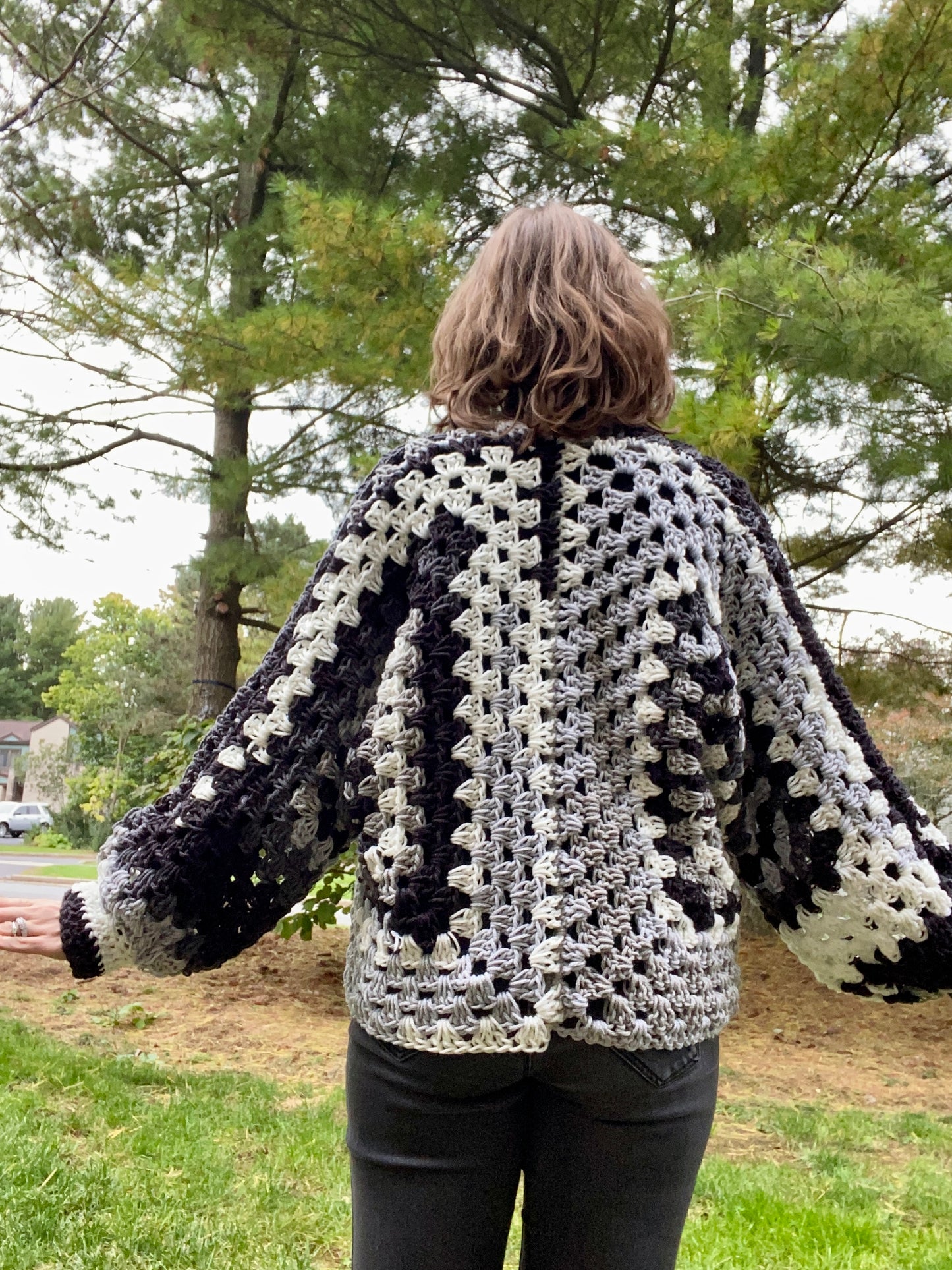 Black and White Casual Cardi