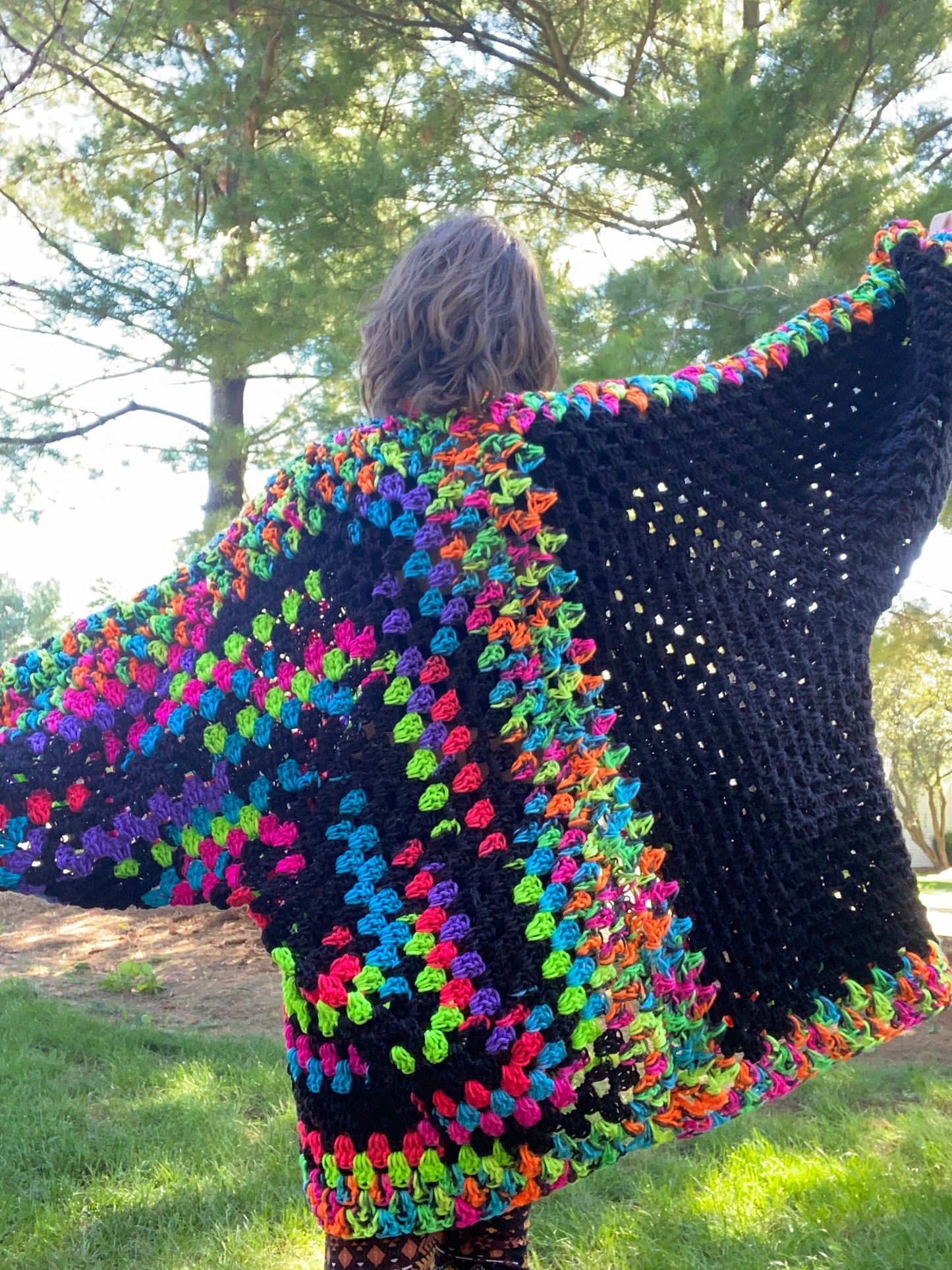 “Oversized” Fractals Cardigan