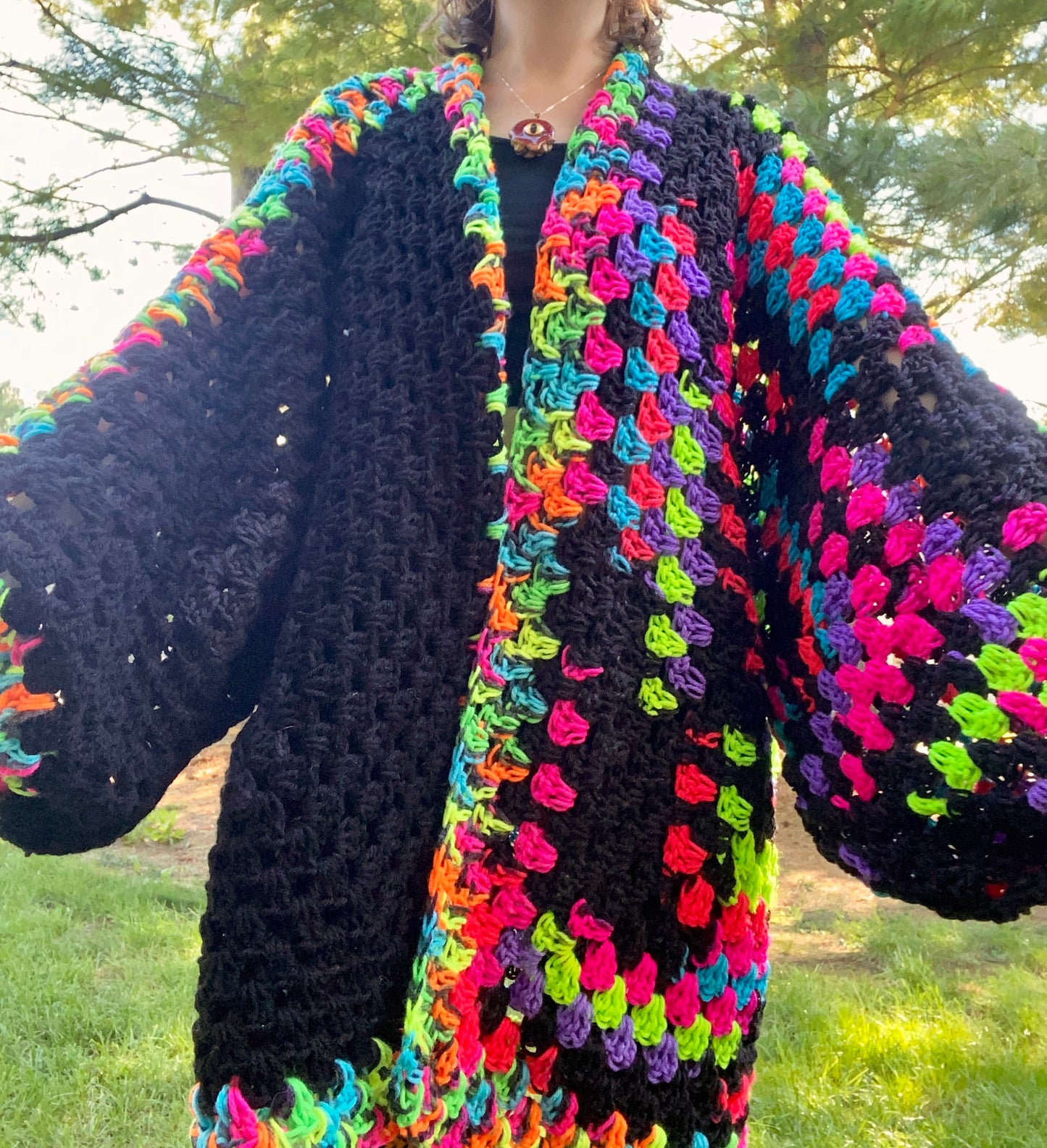 “Oversized” Fractals Cardigan